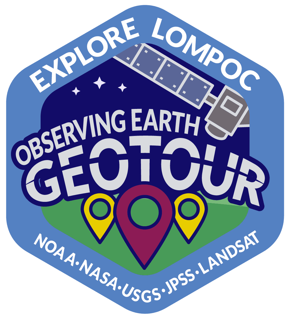 ExploreLompoc_GeoTour_ObservingEarth_Logo_WebF Observing Earth Geocaching